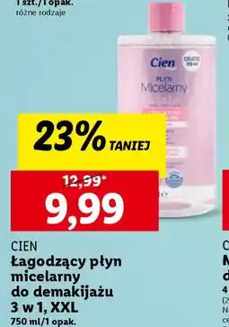 Lidl Cien Płyn micelarny 3 w 1 750 ml oferta