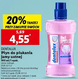 Lidl Dentalux Płyn do płukania jamy ustnej 500 ml oferta