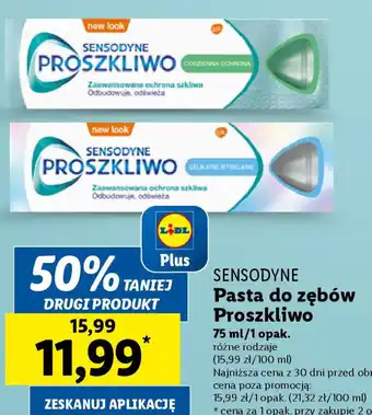 Lidl Sensodyne Pasta do zębów Proszkliwo 75 ml50% taniej oferta