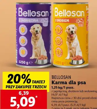 Lidl Bellosan Karma dla psa 1.25 kg oferta