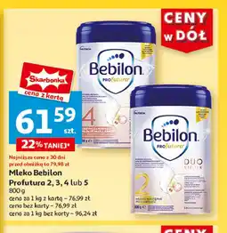 Auchan Mleko 5 Bebilon profutura duo biotik oferta