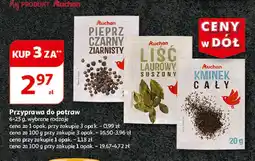 Pieprz czarny ziarnisty Auchan różnorodne (logo czerwone)