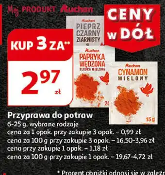 Auchan Papryka wędzona słodka Auchan różnorodne (logo czerwone) oferta