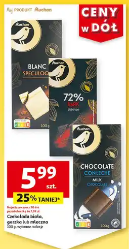 Auchan Czekolada biała Auchan oferta