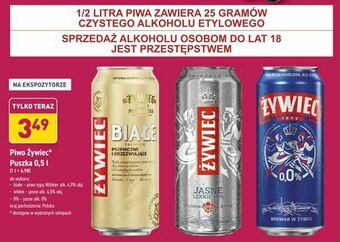 ALDI Piwo Żywiec* Puszka 0,5 l oferta