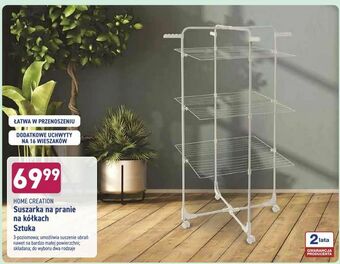 ALDI Suszarka na pranie na kółkach oferta