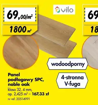 Bricoman Panel podłogowy SPC, noble oak oferta