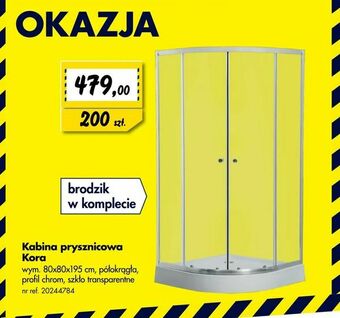 Bricoman Kabina prysznicowa Kora oferta