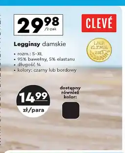 Biedronka Legginsy damskie rozm. s-xl Cleve oferta