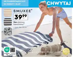 Biedronka Koc plażowy 130 x 70 cm Smukee oferta