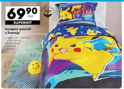 Biedronka Komplet pościeli pokemon 160 x 200 + 70 80 cm oferta