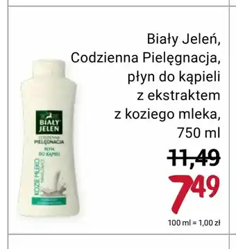 Rossmann Biały Jeleń, Codzienna Pielęgnacja, płyn do kąpieli z ekstraktem z koziego mleka oferta