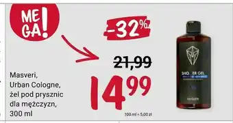 Rossmann Masveri, Urban Cologne, żel pod prysznic dla mężczyzn oferta