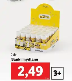 Lidl Bańki mydlane minions John oferta