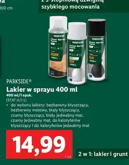Lakier w sprayu czarny jedwabny mat Parkside