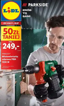 Lidl Młotowiertarka z udarem 1550w Parkside oferta
