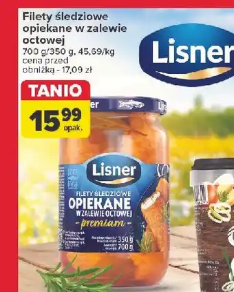 Carrefour Filety śledziowe opiekane Lisner oferta