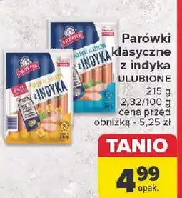 Carrefour Parówki z indyka serem Indykpol oferta