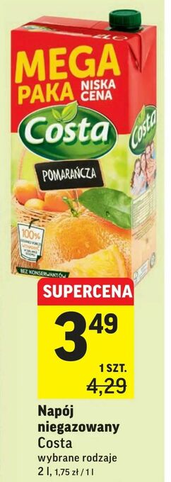 Intermarche Napój niegazowany oferta