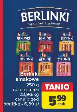 Carrefour Parówki habanero Morliny Berlinki oferta