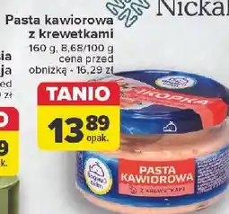 Carrefour Pasta kawiorowa z krewetkami Vodnyj Svit oferta
