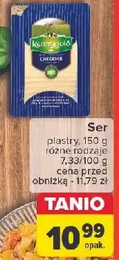 Carrefour Ser cheddar plastry Kerrygold oferta