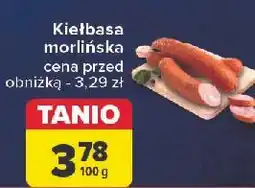 Carrefour Kiełbasa morlińska Morliny oferta