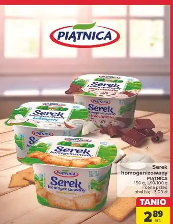 Carrefour Serek homogenizowany ciasteczkowy Piątnica oferta