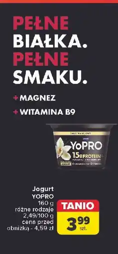 Carrefour Jogurt proteinowy wanilia Danone Yopro oferta