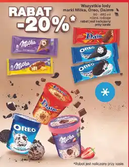 Carrefour Rożek chocolate & vanilla ball Milka Ice Cream oferta