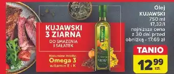 Carrefour Olej z lnem oraz pestakami dyni Kujawski 3 Ziarna oferta