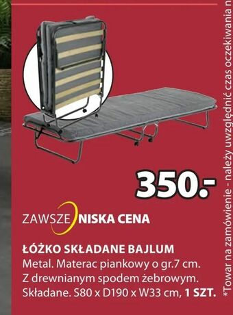 JYSK Łóżko składane bajlum oferta