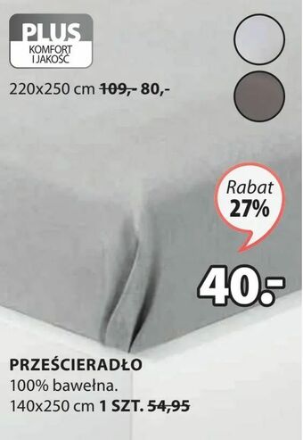 JYSK Prześcieradło oferta