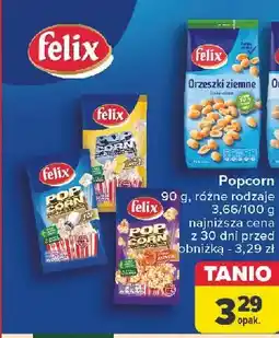 Carrefour Popcorn karmelowy Felix Pop Corn oferta