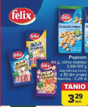 Carrefour Popcorn solony Felix Pop Corn oferta