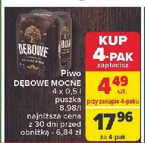 Carrefour Piwo Dębowe Mocne oferta