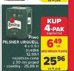 Carrefour Piwo Pilsner Urquell oferta