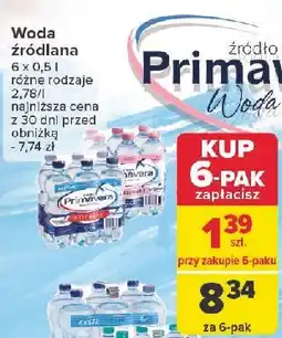 Carrefour Woda niegazowana Primavera oferta