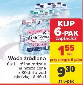 Carrefour Woda lekko gazowana Primavera oferta