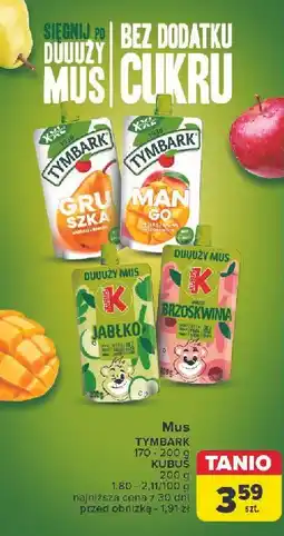 Carrefour Mus jabłko Kubuś 100% oferta