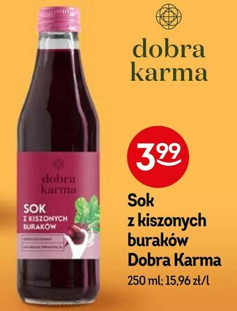 Żabka Sok z kiszonych buraków Dobra Karma oferta