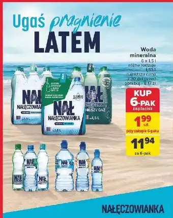 Carrefour Woda gazowana Nałęczowianka oferta