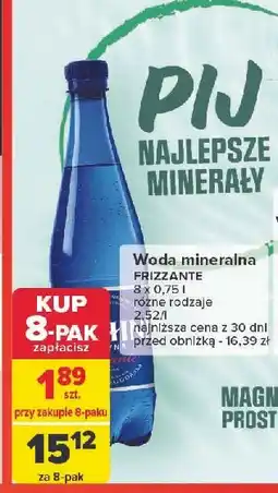 Carrefour Woda Muszyna Cechini Frizzante oferta