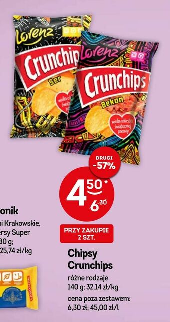 Żabka Chipsy Crunchips oferta