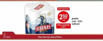 Żabka Piwo Harnaś Jasne Pełne oferta
