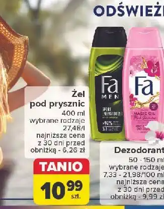 Carrefour Żel pod prysznic Fa Men Sport Energy Boost oferta