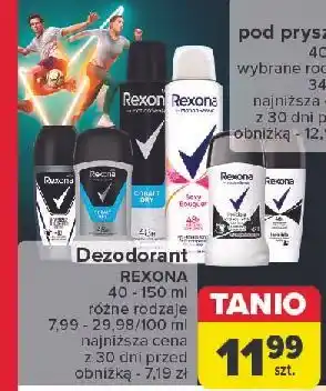 Carrefour Antyperspirant black + white Rexona Invisible oferta