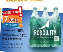 E.Leclerc Woda gazowana Rodowita Z Roztocza oferta