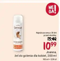 Rossmann Żel do golenia rumianek Joanna Sensual oferta
