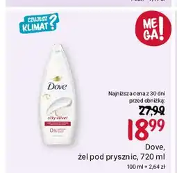 Rossmann Żel pod prysznic silky velvet Dove oferta